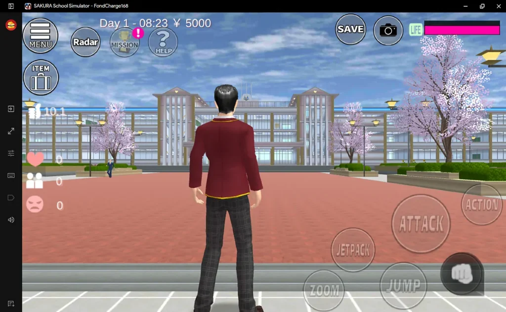 Halaman depan gedung sekolah