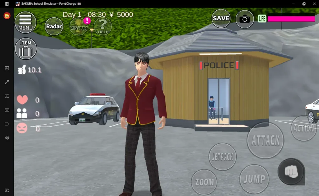 Pos polisi di pinggir kota